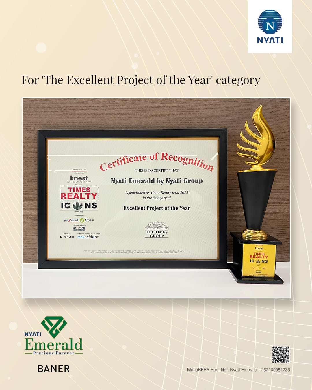 Nyati Emerald Won 'Times Realty Icon' For 2023 Award 2